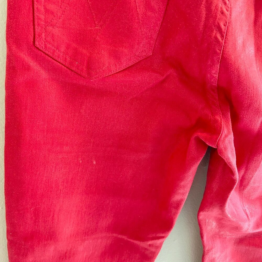 Mother The Hustler Ankle Fray Jeans Size 28 Never A Dull Moment New Years Red - Picture 7 of 14